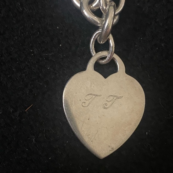 Vintage Tiffany Heart heavy silver bracelet - Picture 3 of 4